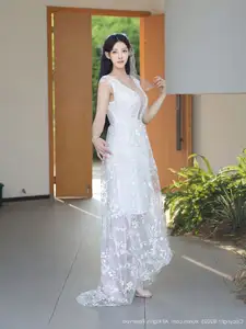 Li Shuang Er No.10661: Ethereal Beauty in a Sexy White Gown - image 38