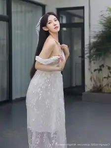 Li Shuang Er No.10661: Ethereal Beauty in a Sexy White Gown - image 14