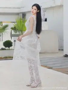 Li Shuang Er No.10661: Ethereal Beauty in a Sexy White Gown - image 25
