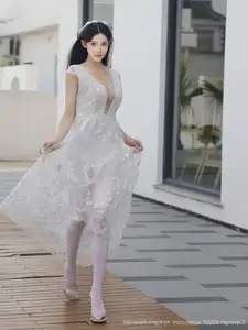 Li Shuang Er No.10661: Ethereal Beauty in a Sexy White Gown - image 49
