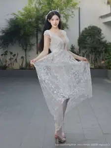 Li Shuang Er No.10661: Ethereal Beauty in a Sexy White Gown - image 48