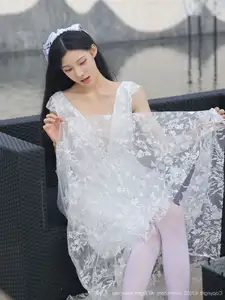 Li Shuang Er No.10661: Ethereal Beauty in a Sexy White Gown - image 36