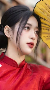 Timeless Elegance in Crimson and Gold - image 12