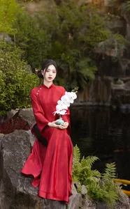 Timeless Elegance in Crimson and Gold - image 11