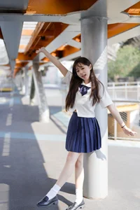 Aesthetic JK Uniform Portrait Series featuring Xiao Yi: YiTuYu Art Language Vol.9303 – Timeless Japanese Schoolgirl Style and Youthful Photography Inspiration - image 18