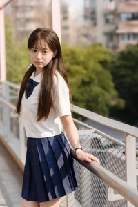 Aesthetic JK Uniform Portrait Series featuring Xiao Yi: YiTuYu Art Language Vol.9303 – Timeless Japanese Schoolgirl Style and Youthful Photography Inspiration - image 26