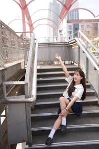 Aesthetic JK Uniform Portrait Series featuring Xiao Yi: YiTuYu Art Language Vol.9303 – Timeless Japanese Schoolgirl Style and Youthful Photography Inspiration - image 27