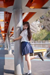 Aesthetic JK Uniform Portrait Series featuring Xiao Yi: YiTuYu Art Language Vol.9303 – Timeless Japanese Schoolgirl Style and Youthful Photography Inspiration - image 31
