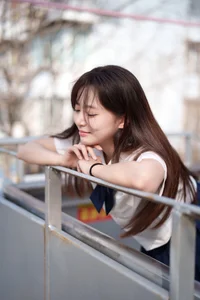 Aesthetic JK Uniform Portrait Series featuring Xiao Yi: YiTuYu Art Language Vol.9303 – Timeless Japanese Schoolgirl Style and Youthful Photography Inspiration - image 1