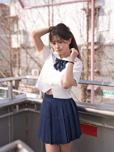 Aesthetic JK Uniform Portrait Series featuring Xiao Yi: YiTuYu Art Language Vol.9303 – Timeless Japanese Schoolgirl Style and Youthful Photography Inspiration - image 8