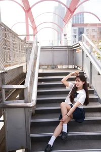 Aesthetic JK Uniform Portrait Series featuring Xiao Yi: YiTuYu Art Language Vol.9303 – Timeless Japanese Schoolgirl Style and Youthful Photography Inspiration - image 20