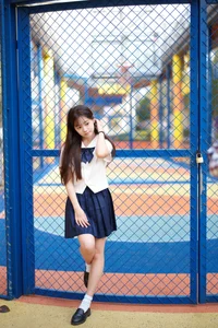 Aesthetic JK Uniform Portrait Series featuring Xiao Yi: YiTuYu Art Language Vol.9303 – Timeless Japanese Schoolgirl Style and Youthful Photography Inspiration - image 15