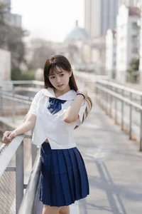 Aesthetic JK Uniform Portrait Series featuring Xiao Yi: YiTuYu Art Language Vol.9303 – Timeless Japanese Schoolgirl Style and Youthful Photography Inspiration - image 30