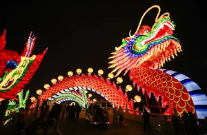 China Celebrates Year of the Dragon 2024: Massive Lantern Festivals and Traditions - image 10