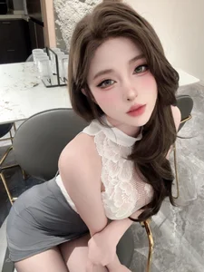 Elegant Secretary Office Cosplay by Qing Shui You Nai – Sophisticated Professional Fashion and Corporate Reception Room Aesthetic Photography Collection - image 8