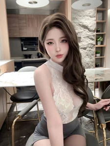 Elegant Secretary Office Cosplay by Qing Shui You Nai – Sophisticated Professional Fashion and Corporate Reception Room Aesthetic Photography Collection - image 15