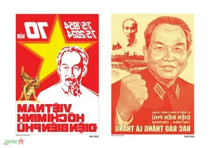 Vietnamese Propaganda Posters Celebrate Dien Bien Phu and Truong Son History - image 2