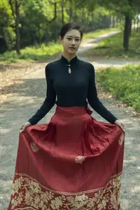 Chenaling_CL's Grace with Classic Horse Skirt in YiTuYu Vol.8784 Collection - image 4