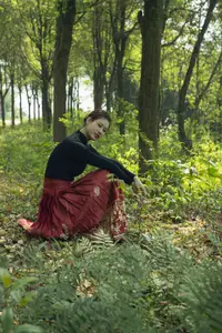 Chenaling_CL's Grace with Classic Horse Skirt in YiTuYu Vol.8784 Collection - image 14