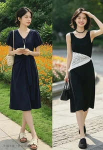 Elegant Black and White Summer Outfits for Effortless Style - image 2