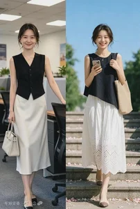 Elegant Black and White Summer Outfits for Effortless Style - image 7