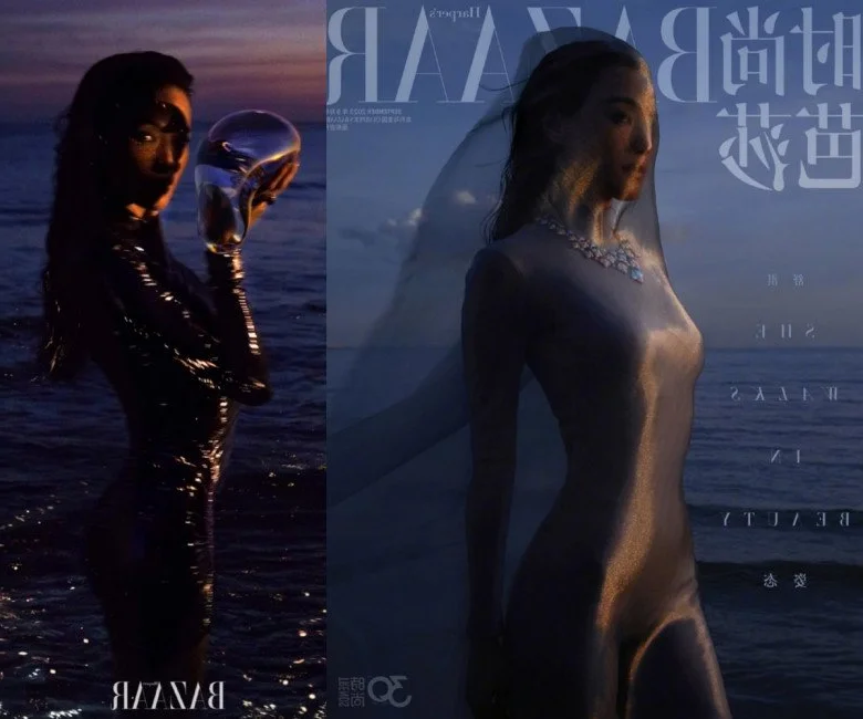 Iconic Asian Beauty Behind the Scenes Beach Photoshoot