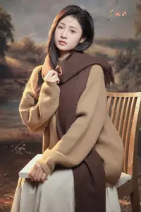 Xin Xin's Pensive Autumn Beauty Vol.8813: A Romantic Seasonal Transition in a Scenic Canvas - image 7