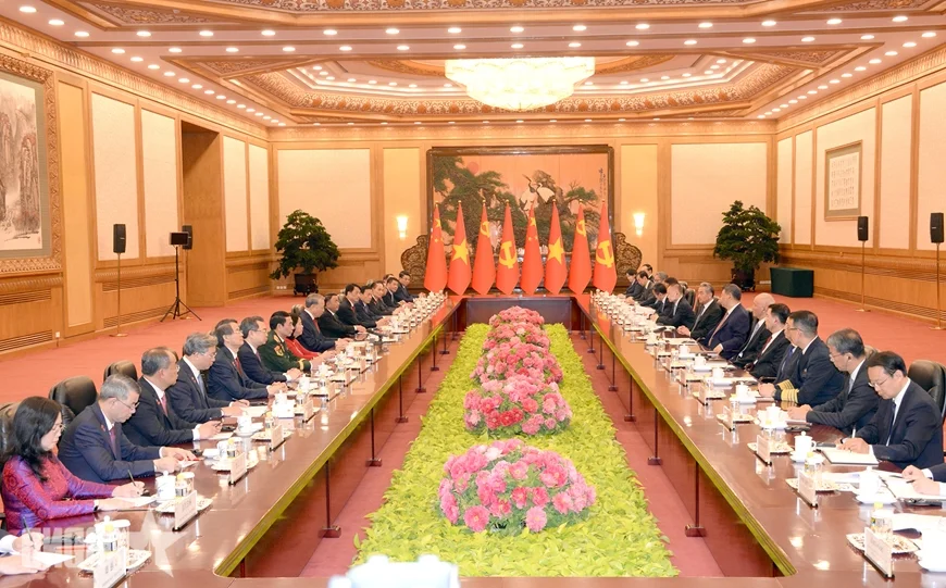 Diplomatic Milestone: General Secretary To Lam Meets with President Xi Jinping