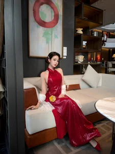 Chu Mac Thuy Quynh Shines in Soft and Seductive Modern Ao Dai Designs - image 6