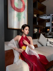 Chu Mac Thuy Quynh Shines in Soft and Seductive Modern Ao Dai Designs - image 7