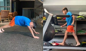 Cuong Do La's Son Subeo Shows Off Impressive Height and Stylish Haircut - image 2