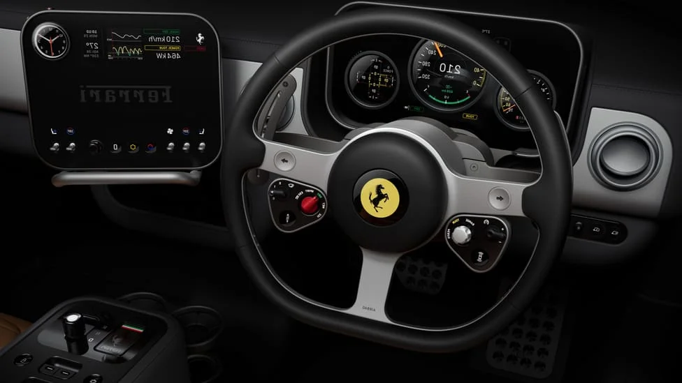 Jony Ive Redefines Luxury: The Stunning Interior of the Ferrari Luce Electric Supercar Blending Apple Aesthetics with Italian Performance