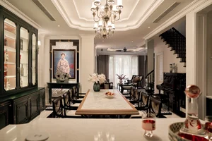 Artistic 315m2 Villa: A Perfect Fusion of Indochine Charm and Bold Pop Art Style - image 6