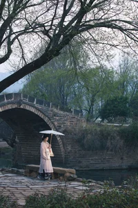 Timeless Elegance of Yi Ming in Art Language Vol.8869 - A Poetic Riverside Muse - image 6