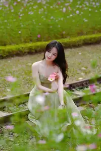 Elegant Young Woman's Gentle Beauty by Ancient Tracks: A Poetic Nature Portrait - image 8