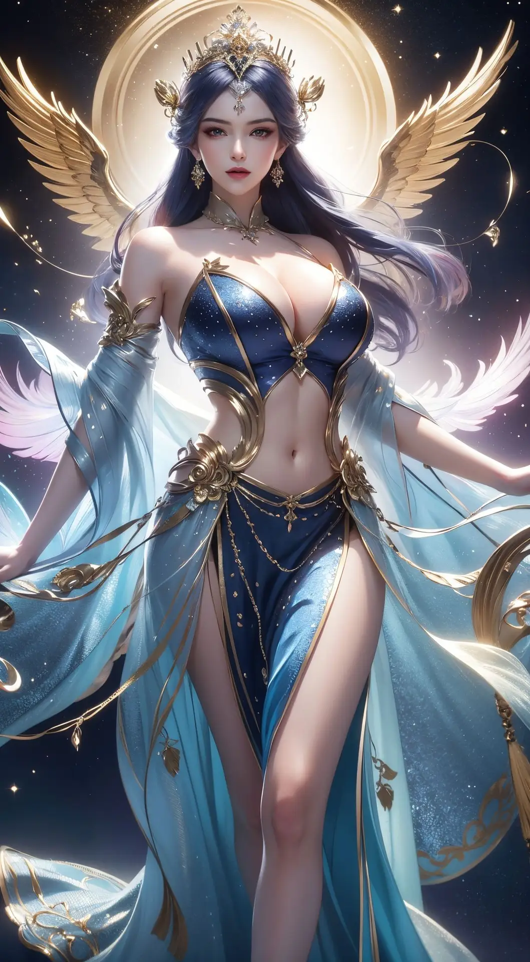Celestial Goddess: Mystical Power in 百炼成神 AI Art Part03