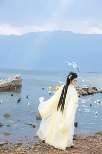 Ethereal Grace of Wan Jiang Ting in YiTuYu Art Language Vol.8851 by the Lake - image 24