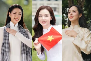 Vietnamese Stars Celebrate National Pride in Stunning Traditional Ao Dai - image 1