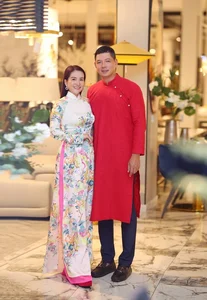 Actor Binh Minh and Family Celebrate Spring in Sustainable Ao Dai - image 3