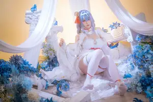 Coser Hoshilily's Azur Lane Janus Cosplay: Ethereal Beauty in a Dream - image 21
