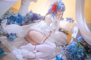 Coser Hoshilily's Azur Lane Janus Cosplay: Ethereal Beauty in a Dream - image 0