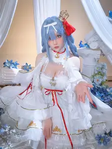 Coser Hoshilily's Azur Lane Janus Cosplay: Ethereal Beauty in a Dream - image 6