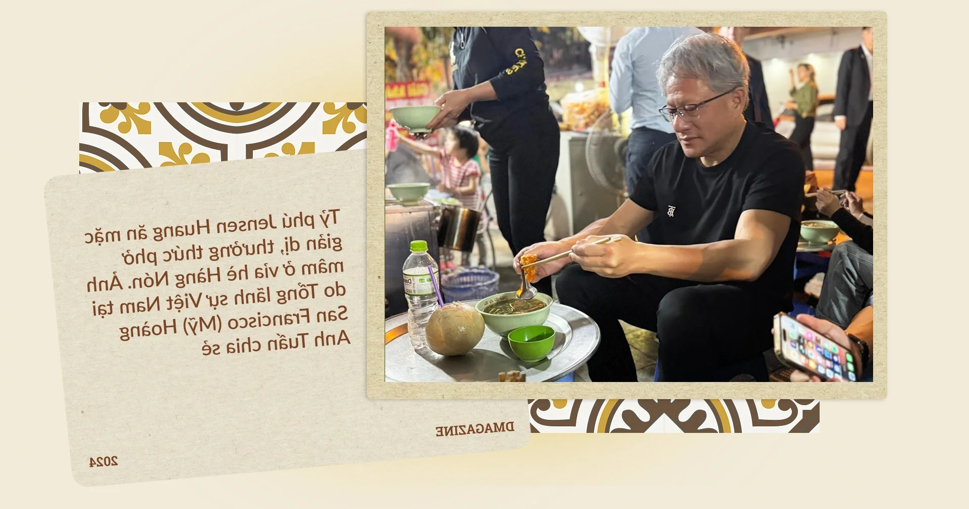 US Billionaire Enjoys Authentic Sidewalk Beef Pho During Hanoi Visit