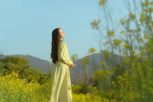 Spring Muse in Rapeseed Fields Nana Kobaya - image 3