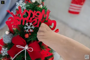 Elegant Holiday Photography: Wanping in IESS Red Wine and Christmas Collection - image 15