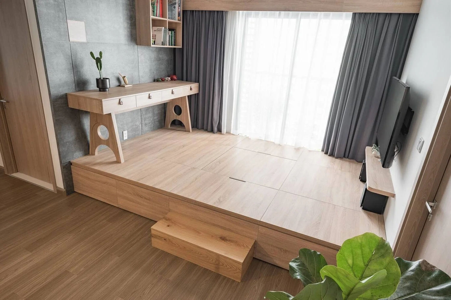 Japanese Minimalist Apartment Design with Clever Hidden Storage Solutions